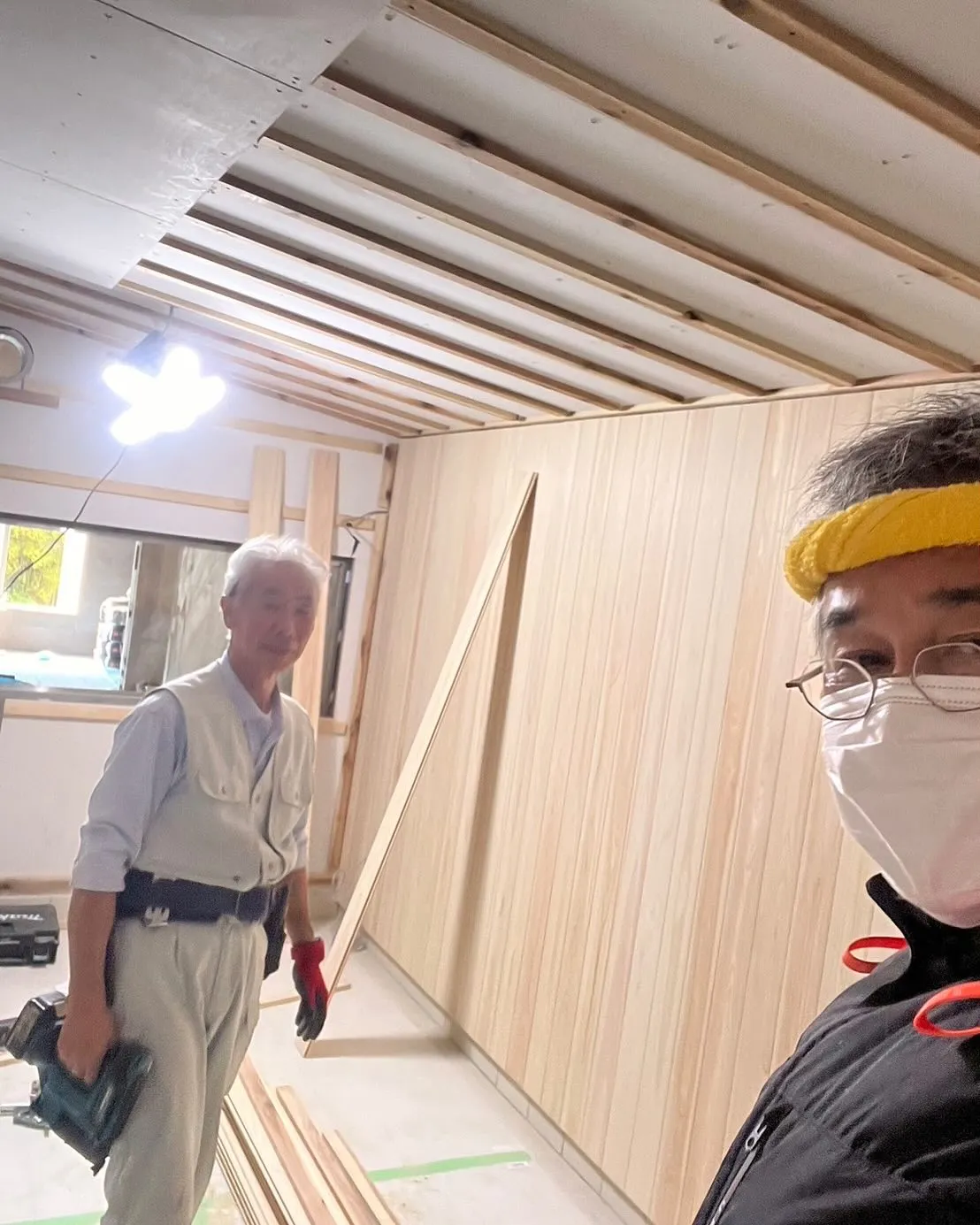 本日はこちら！某サウナの工事現場で頑張って作業中です😊#サウ...