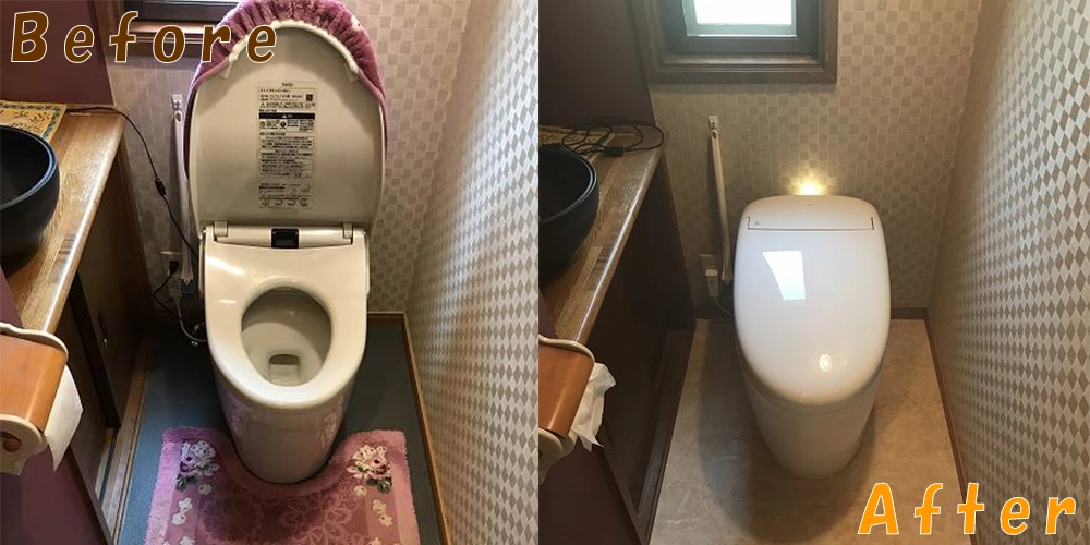 お得意様への安心提供 ―トイレ便器交換工事―